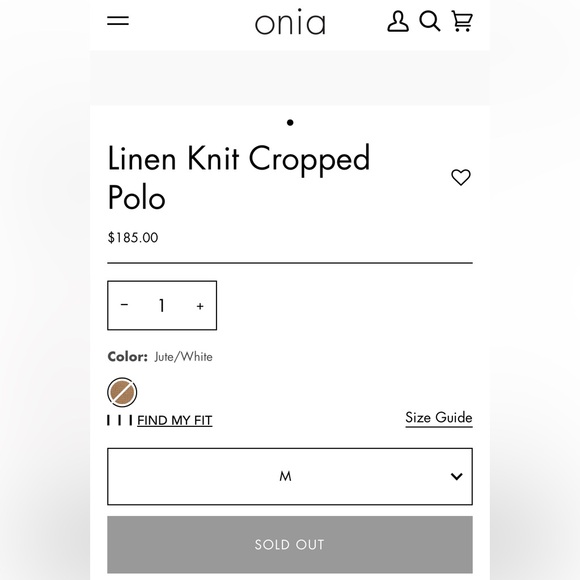 Onia Linen Knit Cropped Polo - Picture 2 of 3